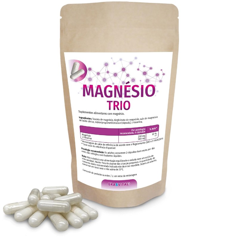 Magnesium Trio capsules with magnesium taurate, magnesium bisglycinate, magnesium citrate