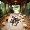 50Pcs Black Adjustable Chicken Leg Bands - Baby Chick Splay