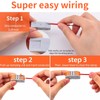 50pc Inline Compact Wire Connectors, USUPERINK 3 in 3 Out