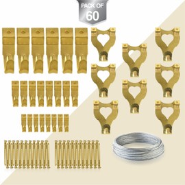 Bilderhaken-Set, professionelle Wandhaken-Kits, Rahmen, Bilder, Hängebox, Spiegel, Gipskartonaufhänger mit Nägeln, Gemälden, Kunstwerken, Aufhänger, Draht, Fotos, Leinwand, Aufhänger, Schrauben-Sets