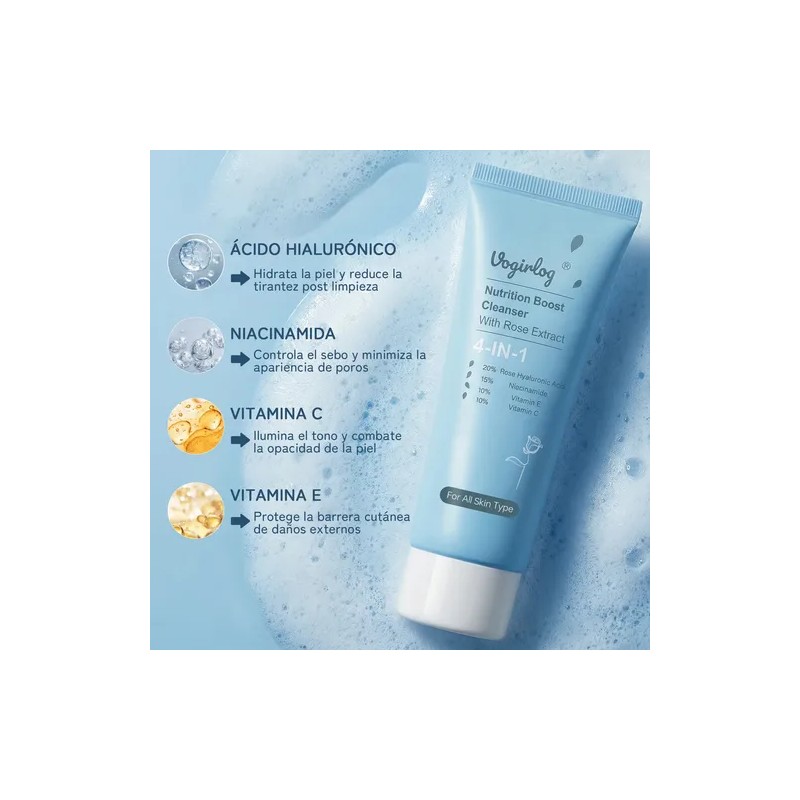Limpiador Facial Vitamina C Limpieza Profunda-100g