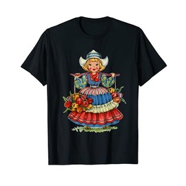 Vintage traditional Dutch national costume design T-Shirt