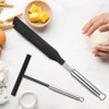 Crepes distributor and spatula, 2 pieces stainless steel crepe dough