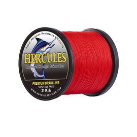 HERCULES Fade-Resistant Braided PE Fishing Line, 4 Strands, Long Casts, Strong, Sensitive, Flexible, No Stretch, Versatile, Long-Lasting, 109 yd (100 m) #12 (100 lb (45.4 kg) / 0.022 in. (0.55 mm))