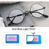 Brigtlaiff anteojos redondas de bloqueo de luz azul para hombres