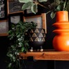 Sass & Belle Wax Resist Triangles Black Leggy Planter