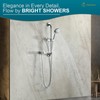 BRIGHT SHOWERS Wall Supply Elbow with Shower Head Bracket for