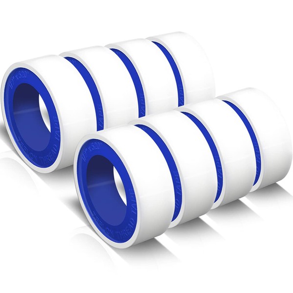 VOTMELL 8 Rolls 1/2 Inch(W) X 520 Inches(L) Teflon Plumbers