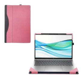 RUNMEIJIA Laptop Cover Case for 16-inch HP ProBook 460 G11 / ProBook 465 G11 Notebook PC (NOT Working with Other HP Models). 2-in-1 PU Leather Detachable Notebook Sleeve (Pink)