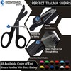 BLACK Fluoride Coated Trauma Paramedic EMT Shears Scissors 7.5" (ODONTOMED2011