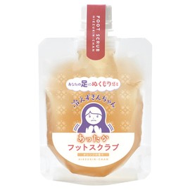 HIE-3-1 Cold Kin-chan Exfoliating Warm Foot Scrub, Warm, Moisturizing Formulation, 4.8 oz (135 g), Orange Scent