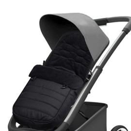 WINSVAN Baby Footmuff, Universal Baby Stroller Sleeping Bag, Windproof Fleece Lined Stroller Pram, Keep Warmly in Pushchair, Black