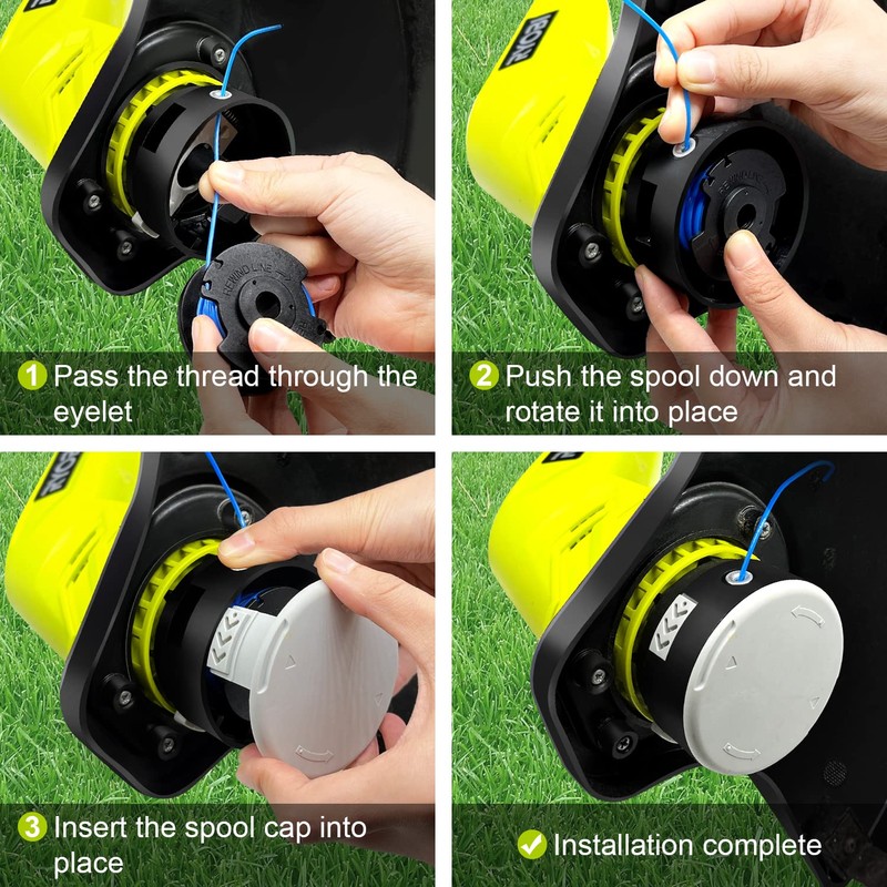 Uchidodo Grass Trimmer Line for Ryobi, 6 Pieces Thread Spools