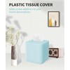Livelab Tissue Box Cover and Holder - Square Plastic Decorative