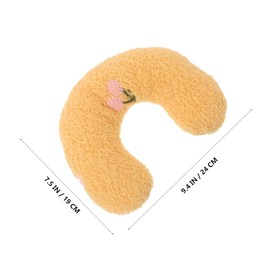 BESPORTBLE 4pcs Soft Plush Cat Pillows for Indoor Pets U Shaped Calming Neck Cushions with Scratch Resistant Fabric and Thick Cotton Filling Portable Cozy Support for Cats and Small Dogs