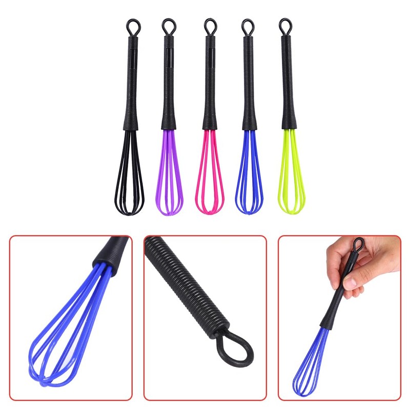Plastic Whisk Set, 5Pcs Mini Hair Dye Cream Stirrer Kitchen