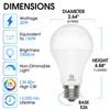 E ENERGETIC LIGHTING 6 Pack 150 Watt LED Light Bulb,
