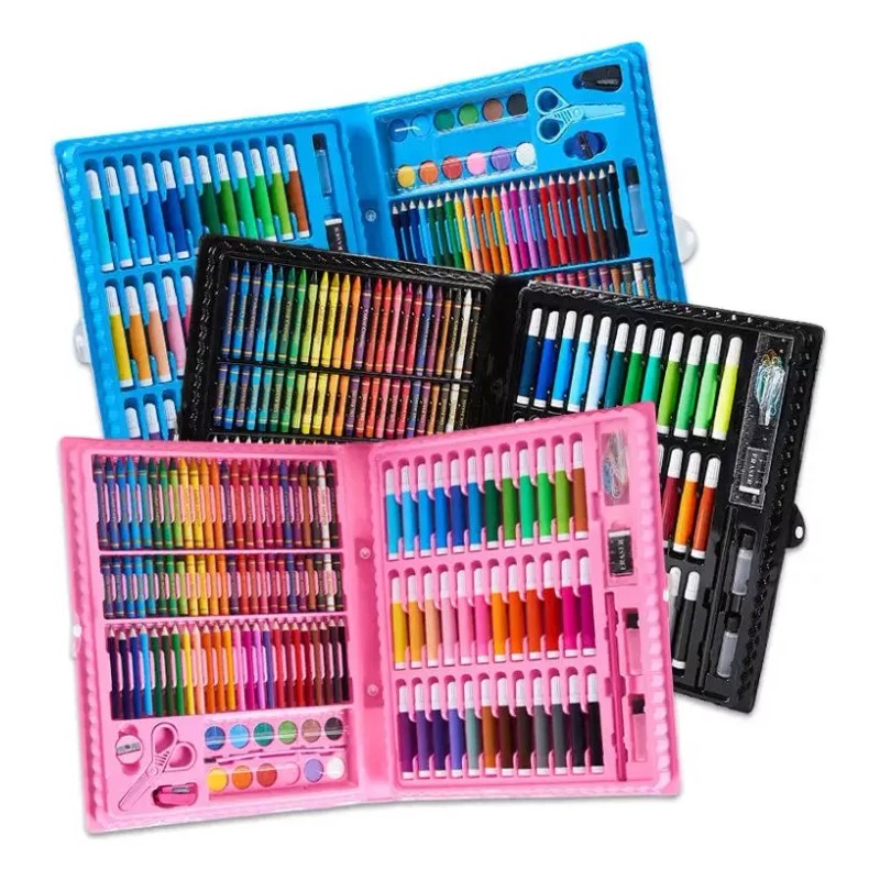 Extreme Beauty Set De Arte Niños Colores Plumones Crayolas Acuarelas