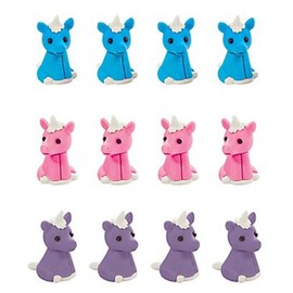 Party Favors 12/Pkg-Unicorn Erasers