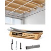 32 Sq.Ft Drop Ceiling Grid System kit, Whtie Galvanized Steel