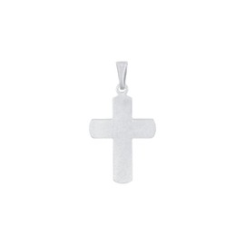 Amor Motif Pendant 925 Sterling Silver Unisex Women Men Pendant Gold Silver Cross Comes in Jewellery Gift Box, Silver, No Gemstone