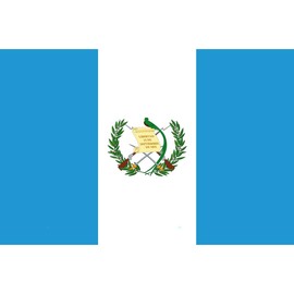 mrdeco Metall Schild 12x18cm gewölbt Guatemalas Flag of Guatemala Schild