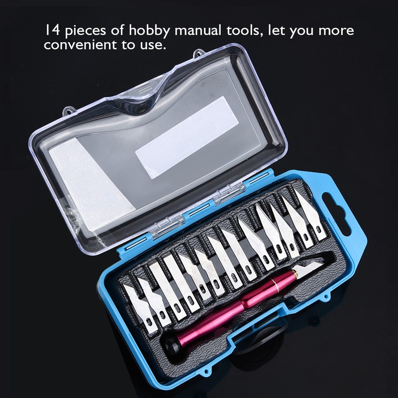 14 in 1 SK5 DIY Cutter Knife Set Metal Carving