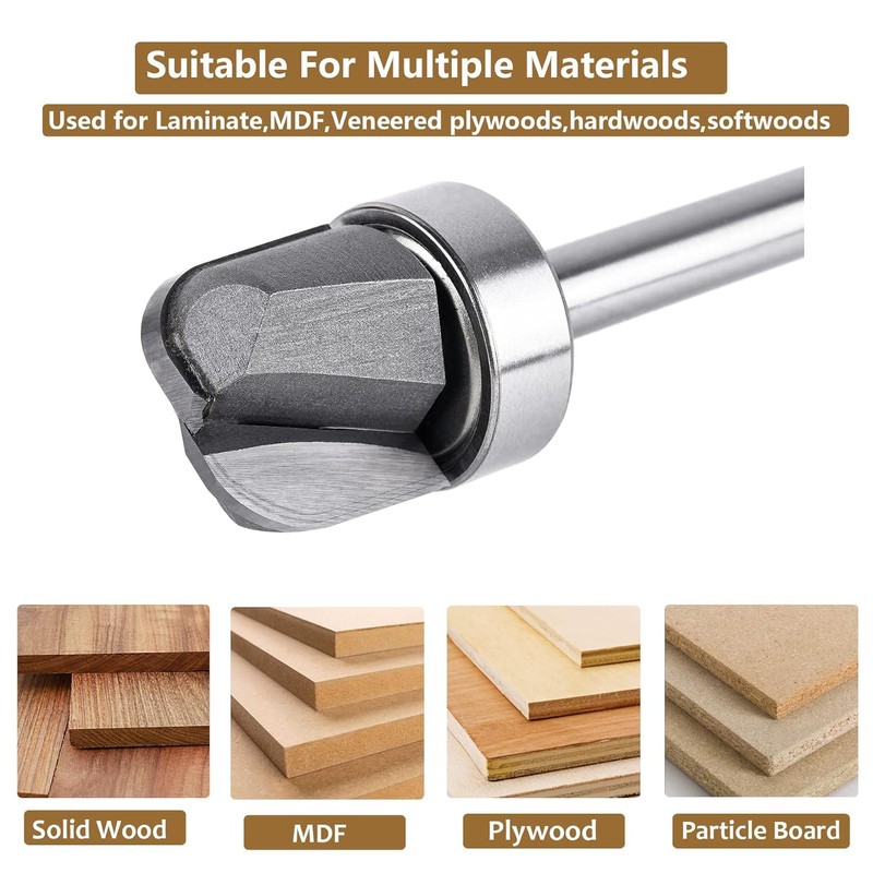 SpeTool 1/4'' Shank Bowl & Tray Router Bit, 3/4 Inch