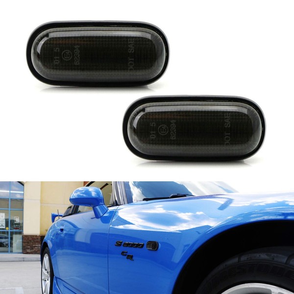 iJDMTOY JDM Dark Smoked Lens Side Marker Lamp Assembly w/