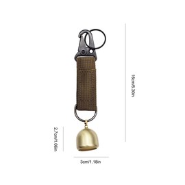 Leadigol 2PCS Dog Bells for Training, Metal Dog Doorbell, Bell for Dogs to Ring to Go Outside, Portable Warning Bells, Bear Bells Survival Tool, Loud Camping Bells with Nylon Strap