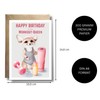 WBdesignz Card with Envelope - Workout Birthday Gym Birthday Cards