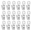 LIHAO 24 Pcs Stainless Steel Strong Curtain Clips Curtain Hooks