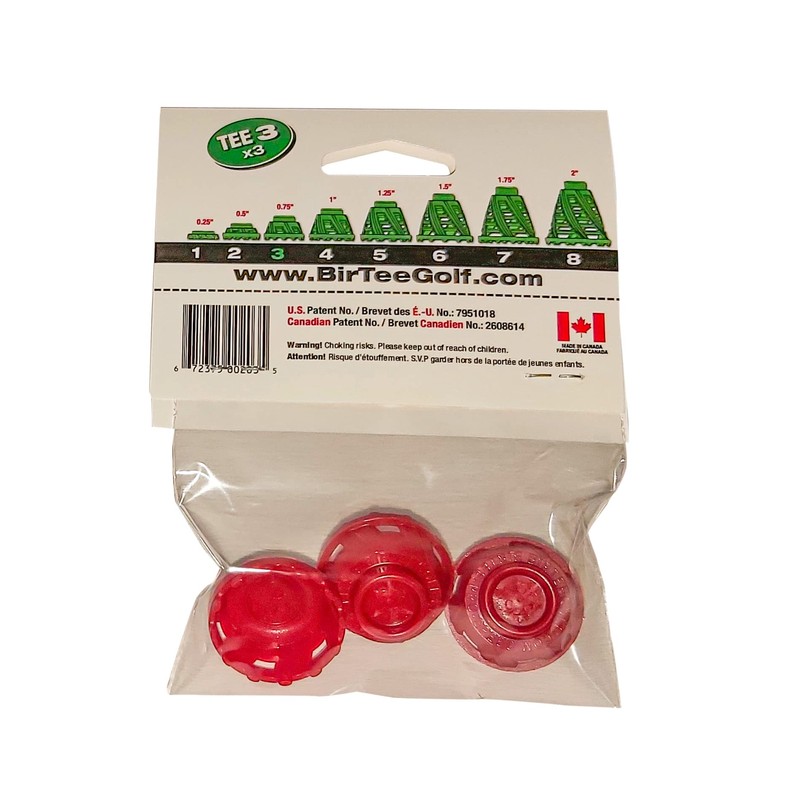 BirTee Pro Golf Tees - Size #3 (3/4") Individual Size