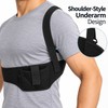 Adjustable Shoulder Holster – Black Underarm Holster with Retention Strap