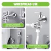 Shower Diverter Valve 3-Way T-Adapter, Solid Brass with Chrome Plating,
