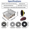 DEWIN Mini Precision Table Saw with Sanding Disc, 7'' Small
