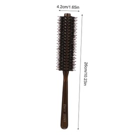 IWOWHERO Materials Hair Comb Wood Round Brush for Styling Unbreakable Lightweight Comfortable Scalp Massage
