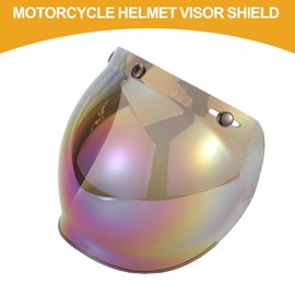 Partuto 1pc Universal Motorcycle Helmet Visor Shield - Motorcycle Helmet Visor Replacement Anti-UV - Resin Assorted Color