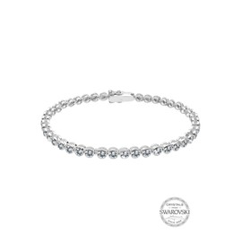 Elli Elli Women's Tennis Bracelet with Crystals in 925 Sterling Silver, Sterling Silver, Crystal
