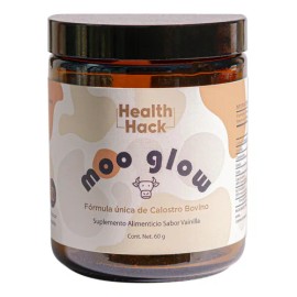 Suplemento Calostro Bovino Moo Glow Para Microbiota, Belleza Sabor Vainilla