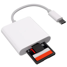 SD Card Reader, Ultra High Speed USB3.0 Multi-Card Reader, 2 in 1 TF SD Card Reader, Type C, SD Card Reader, OTG Function, Card Reader, SD Bi-Direction, High Speed Transmission, No Setting Required