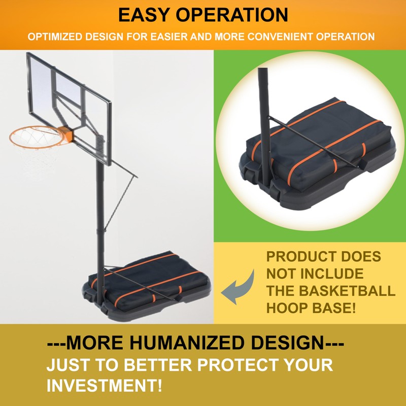 Basketball Hoop Sandbag - Heavy Duty Weighted Bottom Anchor for