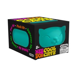 Schylling NeeDoh Cool Cats The Groovy Glob! Squishy, Squeezy, Stretchy Stress Balls Assorted Colors - 3 Pack
