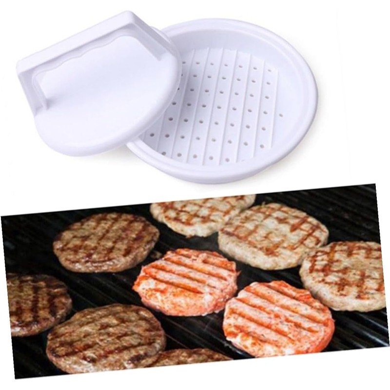 Molde para Hamburguesas de Plástico Pp, Juego de 6 Piezas