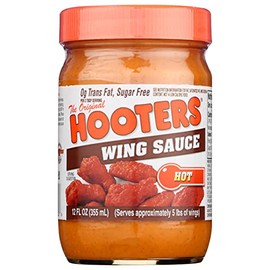 Hooters Hot Wing Sauce, Fat Free, 12 Ounces (Pack Of 6)