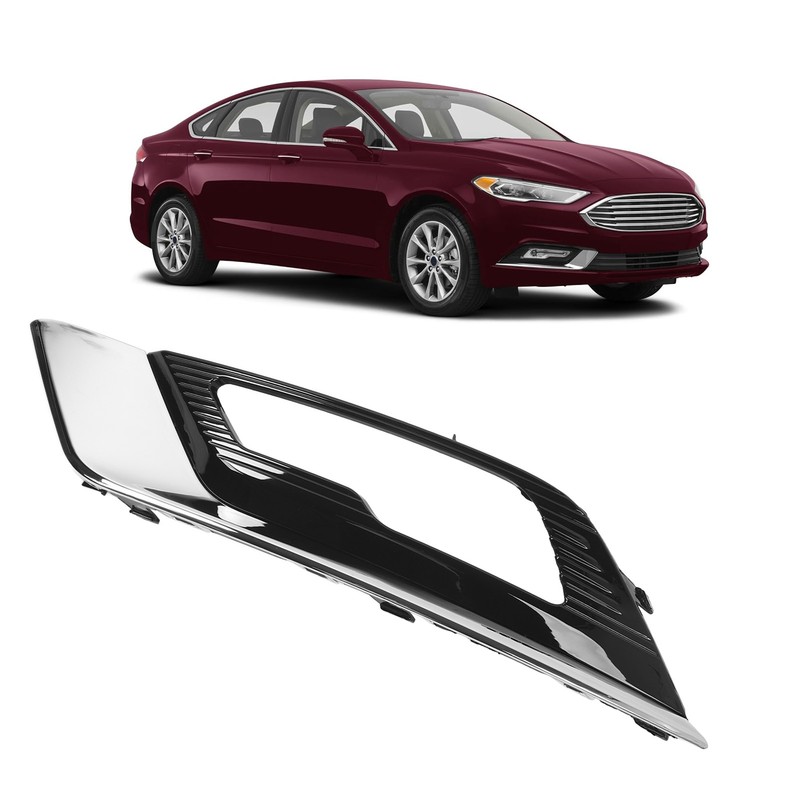 Front Fog Light Grille Cover Scratch Resistant Chrome Fog Lamp