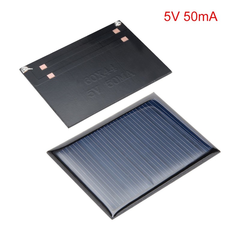 uxcell® 5Pcs 5V 50mA Poly Mini Solar Cell Panel Module