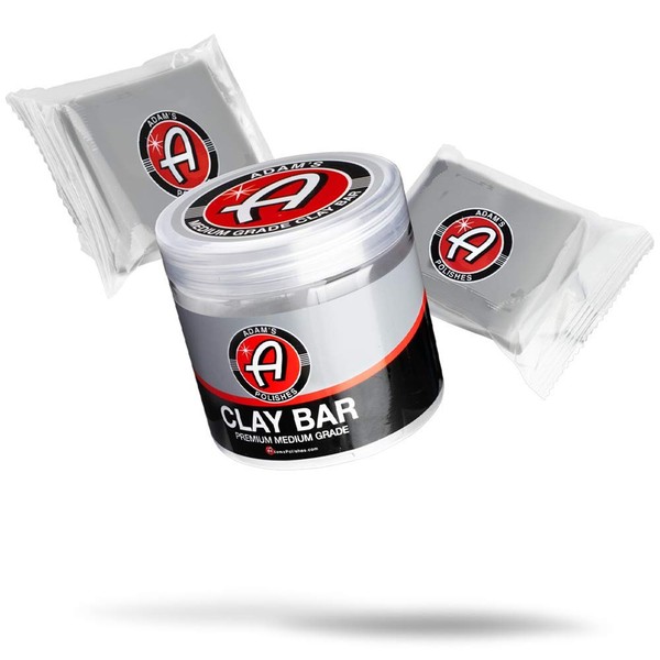 Adam's Medium Grade Clay Bar Jar Kit 100g - Premium