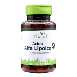 Vidanat Ácido Alfa Lipoico 60 Cápsulas Antioxidante con Resveratrol                                                                                   