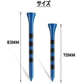 MAZEL Golf Tees Wood Tees Long Tees 70mm/83mm (Pack of 50)